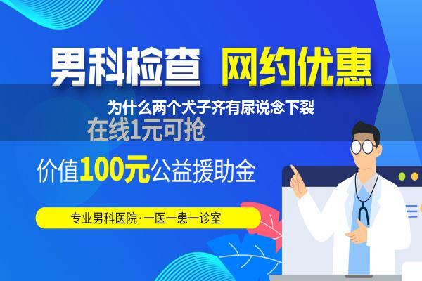 为什么两个犬子齐有尿说念下裂